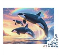Orca Sauter 1000 Pièces Puzzle pour Adultes Carton sans Odeur Anti-Stress pour S'amuser Stimuler l'esprit avec Affiche Guide 52x38cm/1000pcs