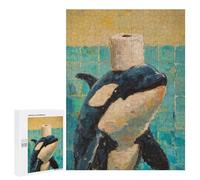 Orca Toilet Paper Holder-1 Puzzle 1000 Pièces Educa Jouet en Bois Cadeau Unique Décoration Intérieure Jeu Éducatif Challenge Toy Adultes Et Enfants À Partir De 14 Ans 500 PCS