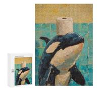 Orca Toilet Paper Holder-1 Puzzle 1000 Pièces Educa Jouet en Bois Cadeau Unique Décoration Intérieure Jeu Éducatif Challenge Toy Adultes Et Enfants À Partir De 14 Ans 300 PCS