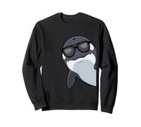 Orca Whale avec Lunettes de Soleil Ocean Animals Orca Sweatshirt