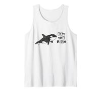 Orca Whale Eat The Rich Gladys Orca Revolutionary Débardeur