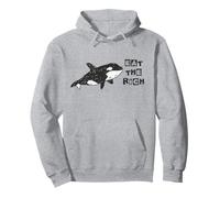 Orca Whale Eat The Rich Gladys Orca Revolutionary Sweat à Capuche