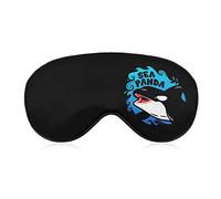 Orca Whale Killer Whales Sleep Eye Mask Soft Eye Covers Blocking Lights Bandeau avec sangle réglable pour la sieste de voyage