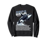 Orca Whale Marine Biologie Faune Prédateur Océan Sweatshirt