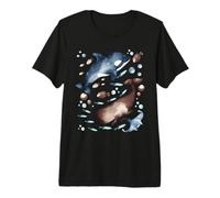 Orca Whale Motif for Kids with Ocean Fish Pattern Cute Fishy T-Shirt Haut de Gamme