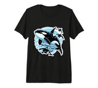 Orcas Ocean Lovers Orcas Hommes Garçons Enfants Orca T-Shirt Haut de Gamme