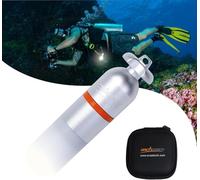 ORCATORCH SD01 Mini signal lumineux stroboscopique pour plongée sous-marine Marqueur LED Lampe de sécurité clignotante avec pile AAA pour plongée sous-marine 150 m (5 couleurs au choix) (blanc)