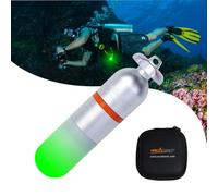 ORCATORCH SD01PRO - Signal lumineux de plongée lumineux, mini balise submersible avec modes constants et clignotants, pour plongée sous-marine et visibilité nocturne (vert)