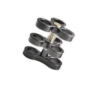 OrcaTorch ZJ14 Pince à joint à rotule en aluminium pour la plongée sous-marine, support adaptateur à clip à 360 ° pour caméra d'action, bras de lampe de poche de plongée, accessoires connectés