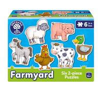 Orchard Jouets Ferme Puzzle Set 6 2-Piece Puzzles 18 Mois + Tout Neuf