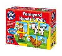 Orchard Toys Jeu de cartes Farmyard Heads and Tails – Mémoire et paires, ferme, 18 mois+