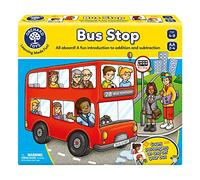ORCHARD TOYS Jeu d'arrêt de bus Moose Games. Une introduction amusante à l'ajout et à la soustraction. Ramassez et déposez des passagers dans votre bus. Pour les enfants de 4 à 8 ans et pour 2 à 4