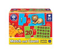 Orchard Toys Match and Count Jigsaws, Learn to Count from 1-20, Match Number and