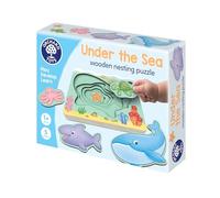 Orchard Toys Puzzles gigognes en bois sous la mer pour enfants de 1 an pour l'apprentissage précoce de l'océan