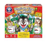 Orchard Toys What's The Time, Mr Wolf Game, Educational Game for Children Aged 5-9, Two Ways to Play, Teaches Time Telling Skills, Includes Moveable Clockface, Learning Made Fun