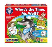 Orchard Toys What's The Time, Mr Wolf Game, Educational Game for Children Aged 5-9, Two Ways to Play, Teaches Time Telling Skills, Includes Moveable Clockface, Learning Made Fun