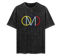 Orchestral Manoeuvres in The Dark Black T-Shirt Printed Tee Graphic Top for Men Unisex Shirt M