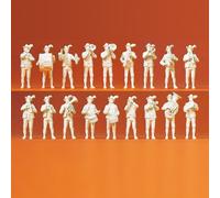 Preiser H0 16353 Lot de Figurines Bavarois Musique Populaire non Peinte 18 1:87