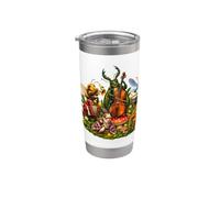 Orchestre d’insectes animaux du jardin musique Gobelet isotherme en acier inoxydable double paroi