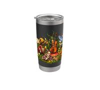 Orchestre d’insectes animaux du jardin musique Gobelet isotherme en acier inoxydable double paroi