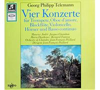 Orchestre de Chambre Jean Francois Paillard - Telemann: Vier Konzerte (für Trompete, Oboe d'amore, Blockflöte, Violoncello, Hörner und Basso continuo) [Vinyl LP] [Schallplatte]