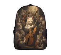 orchestre de chats sacs à dos étudiants décontracté cool étudiant cartable 2 compartiment pour adolescent et adulte ensemble musical sacs dos imprimé 3d-16,pour l'école les voyages affaires