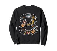 Orchestre de Musique pour 8e Anniversaire 8 Ans pour garçons et Filles Sweatshirt