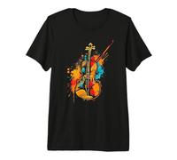 Orchestre d'harmonie Violin Graffiti T-Shirt Haut de Gamme