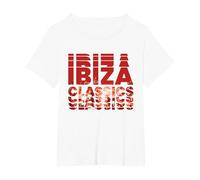 Orchestre en Direct de Pete Tong Ibiza Classics T-Shirt, Femme Grandes Tailles, Blanc, 3X