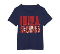 Orchestre en Direct de Pete Tong Ibiza Classics T-Shirt, Femme Grandes Tailles, Bleu Marine, 4X