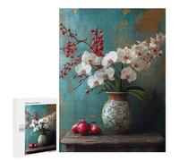 Orchid Bouquet with Red Berries Puzzle 1000 Pièces Educa Jouet en Bois Cadeau Unique Décoration Intérieure Jeu Éducatif Challenge Toy Adultes Et Enfants À Partir De 14 Ans 500 PCS