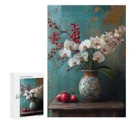 Orchid Bouquet with Red Berries Puzzle 1000 Pièces Educa Jouet en Bois Cadeau Unique Décoration Intérieure Jeu Éducatif Challenge Toy Adultes Et Enfants À Partir De 14 Ans 300 PCS