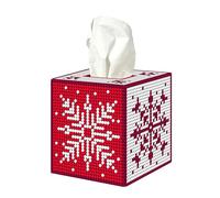 Orchidea - Kit Broderie de Housse de la Boîte à Mouchoirs - Etoile de Noel - Toile en Plastique - 7 Compter - Pour Adultes - 30.5110