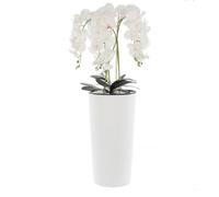 Orchidée artificielle - BOTLE - H 107.5 cm - Pot moderne - Fleurs réalistes - Entretien facile