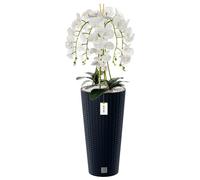 Orchidée artificielle - BOTLE - H 110 cm - Fleurs réalistes - Pot moderne - Entretien facile