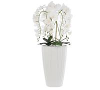 Orchidée artificielle - BOTLE - H 95 cm - Pot carré blanc - Entretien minimal - Design moderne