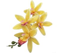 Orchidée artificielle d'Asie de l'Est formée à partir d'EVA pour décoration de table d'invités de mariage, décoration de salle à manger et image marketing numérique (C)