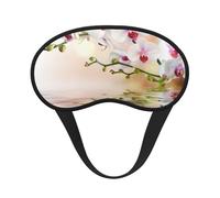 Orchidée blanche dans l'étang,Masques de sommeil occultants, cache-yeux couvrants, masques de sommeil anti-lumière