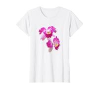 Orchidée Cattleya Laelia Purpurata Rose Magenta 2 Formes Mania T-Shirt Graphique avec Valeur