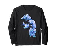 Orchidée cymbidium Bleue exquise élégante Formes en Cascade Mania Manche Longue