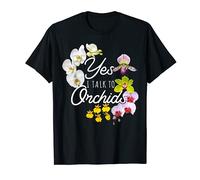 Orchidée humoristique « Yes I Talk To Orchids » T-Shirt