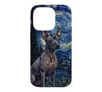 Orchidée Inca péruvienne Van Gogh Nuit étoilée Coque pour iPhone 14 Pro