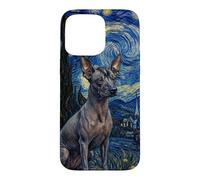 Orchidée Inca péruvienne Van Gogh Nuit étoilée Coque pour iPhone 15 Pro Max