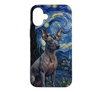 Orchidée Inca péruvienne Van Gogh Nuit étoilée Coque pour iPhone 16 Plus