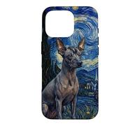 Orchidée Inca péruvienne Van Gogh Nuit étoilée Coque pour iPhone 16 Pro