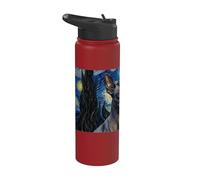 Orchidée Inca péruvienne Van Gogh Nuit étoilée Stainless Steel Insulated Water Bottle