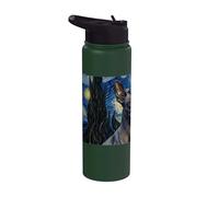 Orchidée Inca péruvienne Van Gogh Nuit étoilée Stainless Steel Insulated Water Bottle