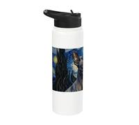 Orchidée Inca péruvienne Van Gogh Nuit étoilée Stainless Steel Insulated Water Bottle