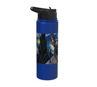 Orchidée Inca péruvienne Van Gogh Nuit étoilée Stainless Steel Insulated Water Bottle