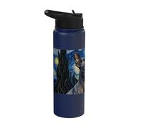 Orchidée Inca péruvienne Van Gogh Nuit étoilée Stainless Steel Insulated Water Bottle